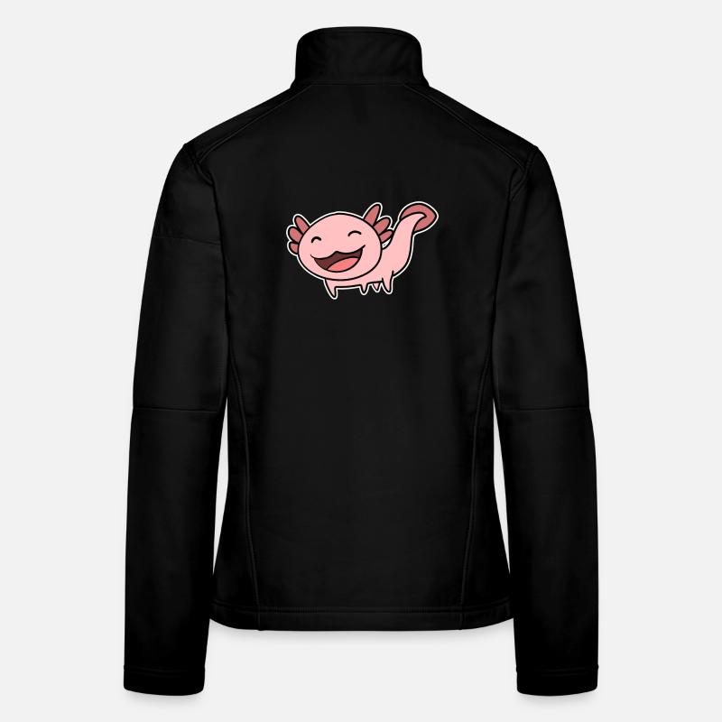 Axolotl Motiv Kinder Niedlich Frauen Softshelljacke