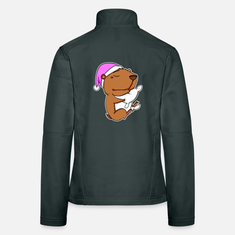 Capybara Capybara Tired Pillow Relax Women's Softshell Jacket