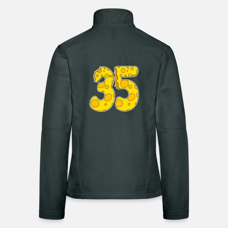 35 ans de Lustig Käse Veste en tissu softshell Femme