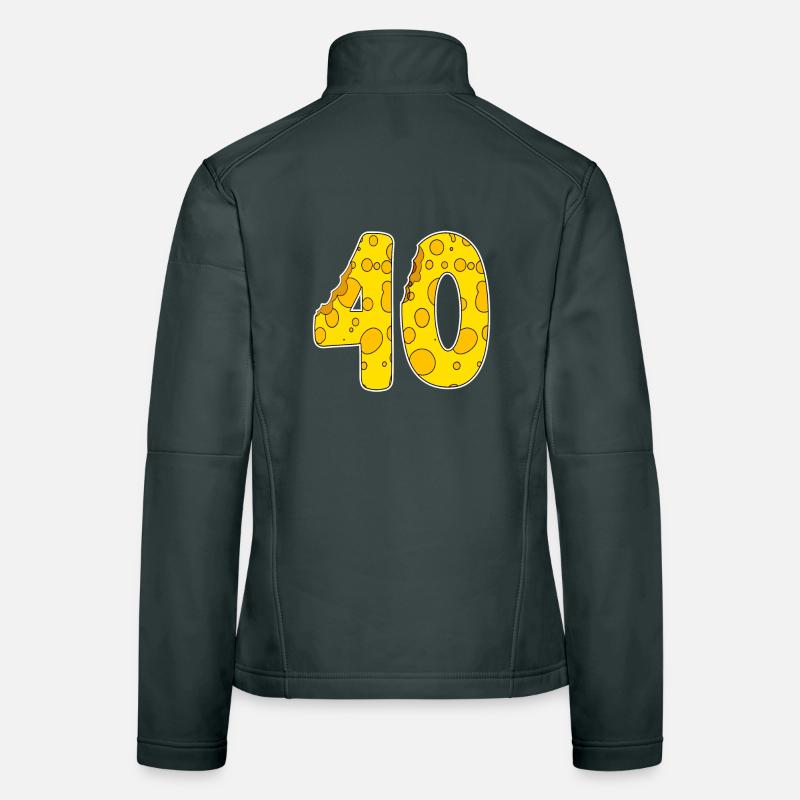 40 ans de fromage Lustig Veste en tissu softshell Femme