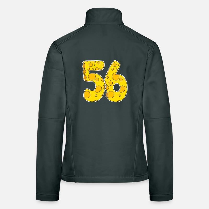56 ans de Lustig Käse Veste en tissu softshell Femme