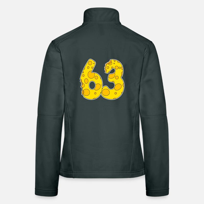 63 ans de Lustig Käse Veste en tissu softshell Femme