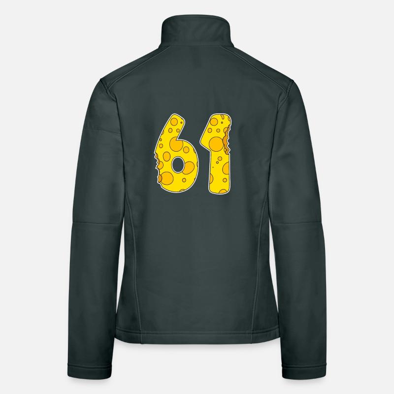 61 ans de Lustig Käse Veste en tissu softshell Femme