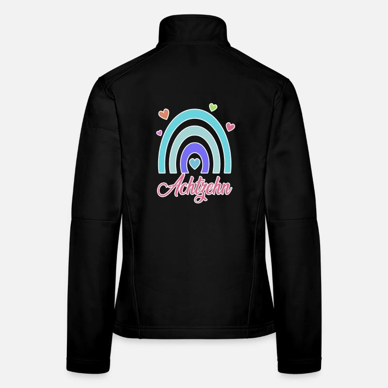 18. Geburtstag Regenbogen Vintage Erwachsen Frauen Softshelljacke