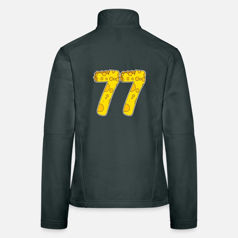 77 ans de Lustig Käse Veste en tissu softshell Femme