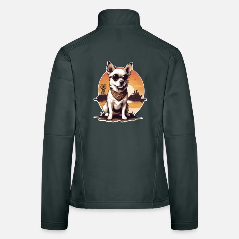Steampunk Dog Women's Softshell Jacket