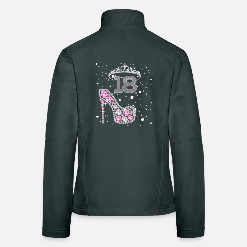 18th Birthday Design Women's Softshell Jacket