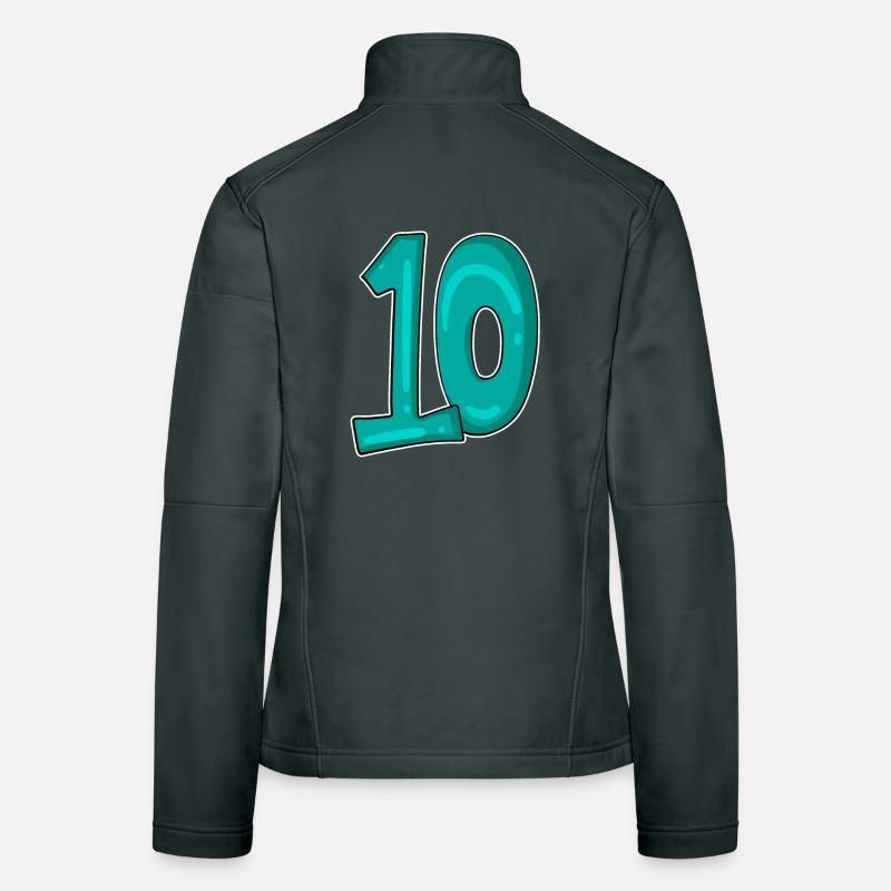 10 Dix Veste en tissu softshell Femme