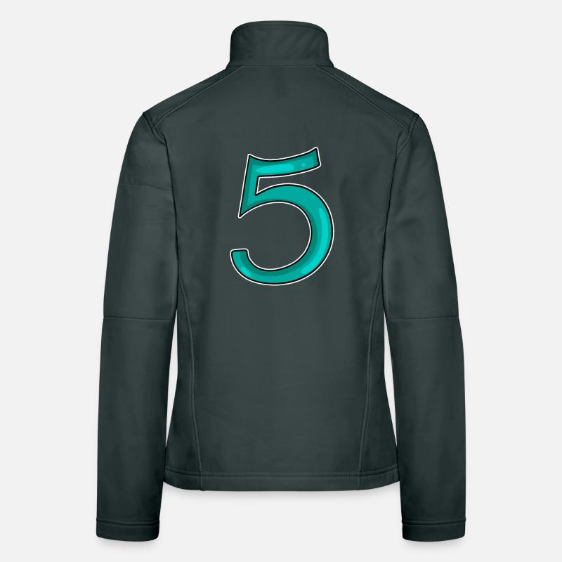 5 - Cinq Veste en tissu softshell Femme