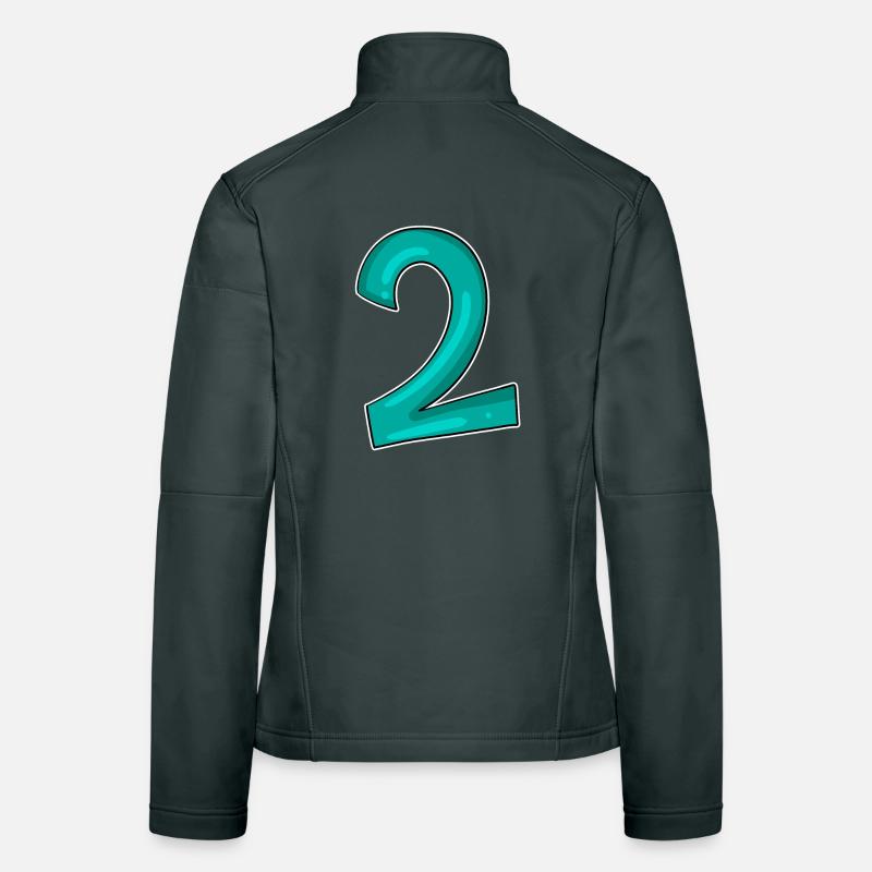 2 - Nombre - Numéro Deux Veste en tissu softshell Femme