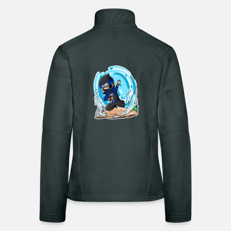Ninja Motif Veste en tissu softshell Femme