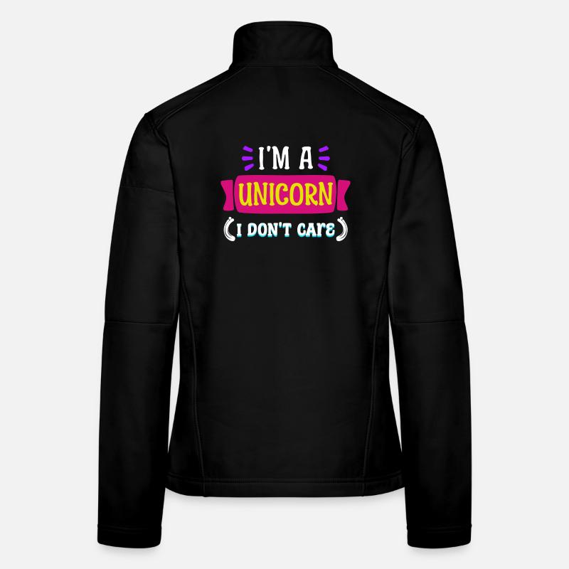 I don't care about statement attitude indifferent Women's Softshell Jacket