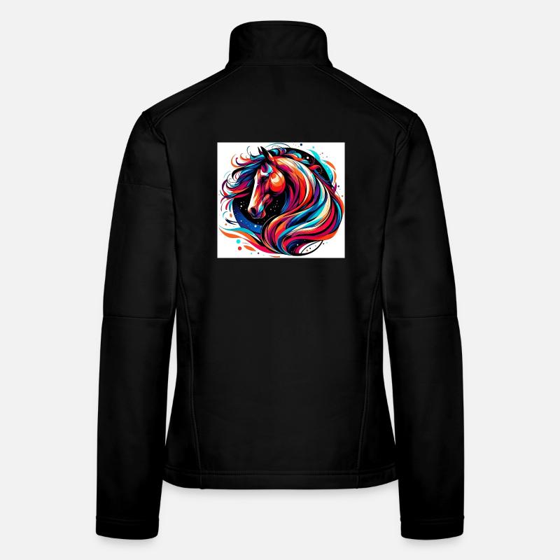 Pferd Frauen Softshelljacke