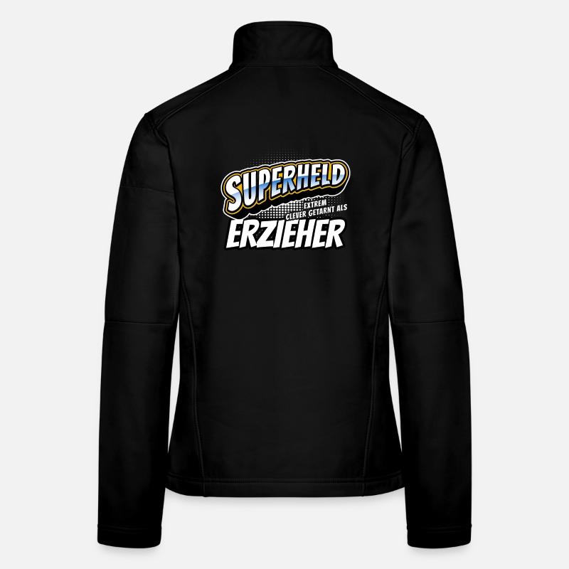 Superheld, clever getarnt als Erzieher Frauen Softshelljacke