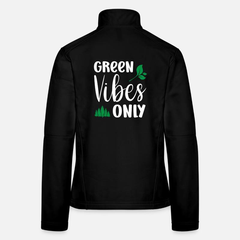 Green Vibes Only Women's Softshell Jacket