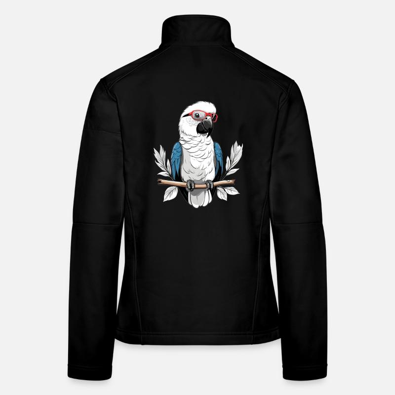Papagei mit Brille Frauen Softshelljacke
