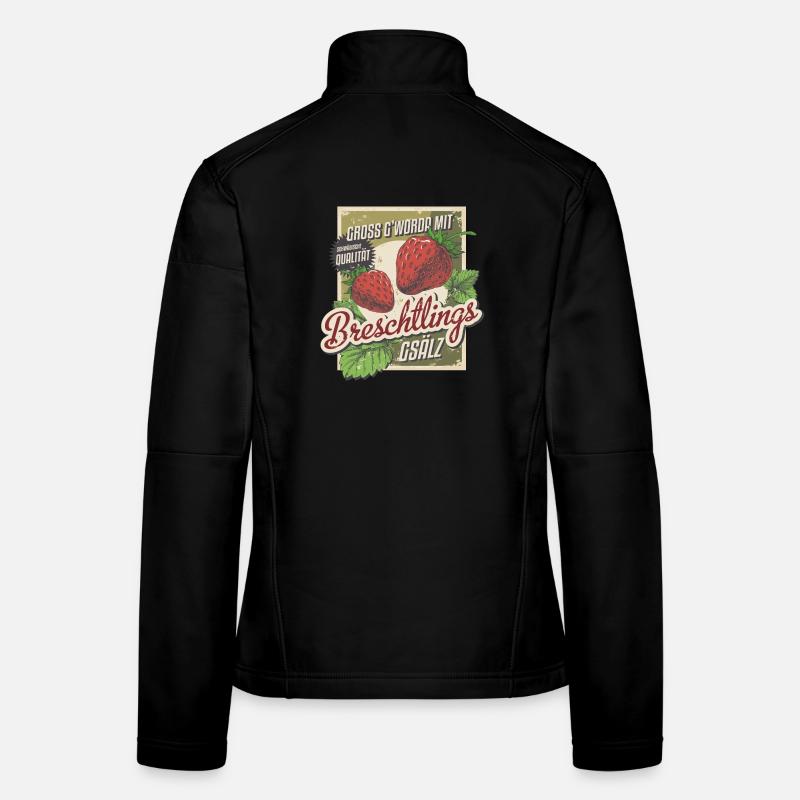 Breschtlingsgsälz - Frauen Softshelljacke - Schwarz