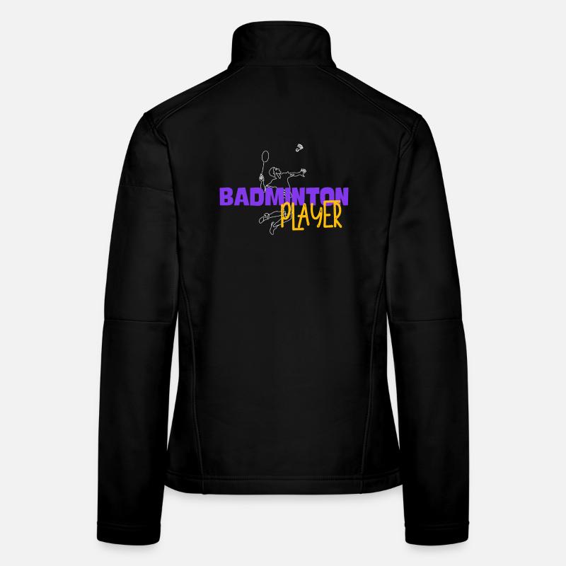 Badminton Player Women's Softshell Jacket