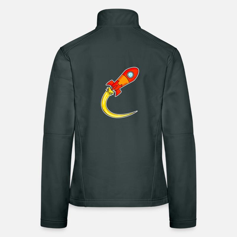 Rocket Motif Women's Softshell Jacket