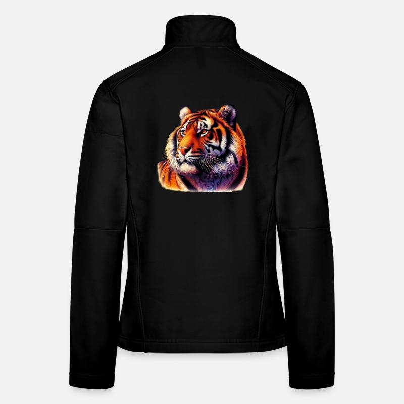 Tigre Veste en tissu softshell Femme