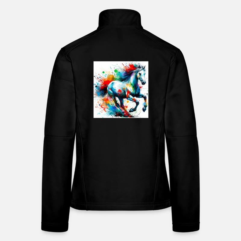 Pferd Frauen Softshelljacke