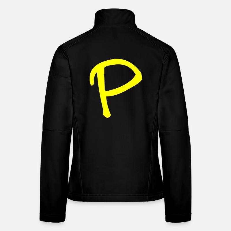 Buchstabe P Frauen Softshelljacke
