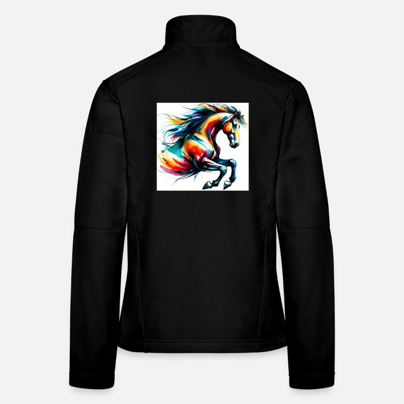 Pferd Frauen Softshelljacke
