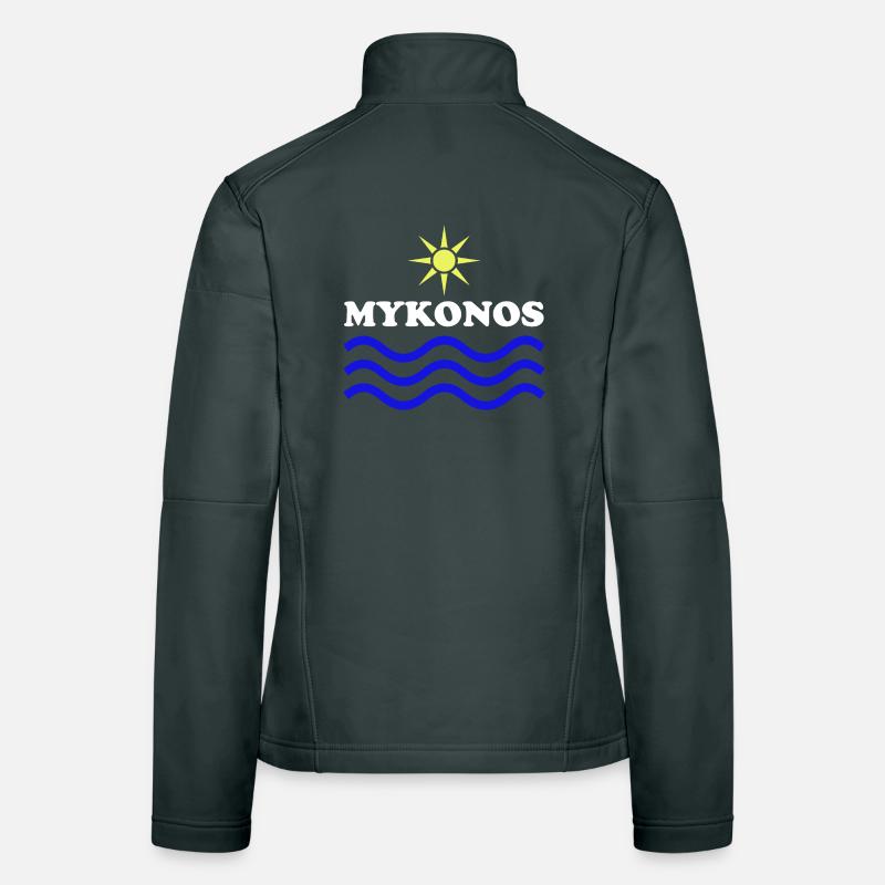 MYKONOS-GRÈCE Eau Solaire Veste en tissu softshell Femme