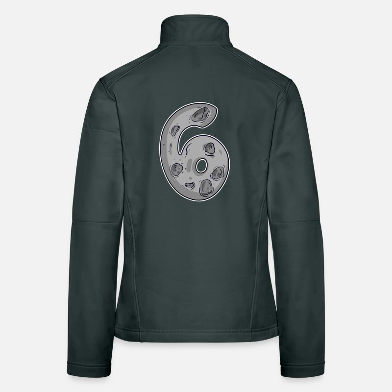 Numéro 6 Numéro Lune de l’espace Veste en tissu softshell Femme