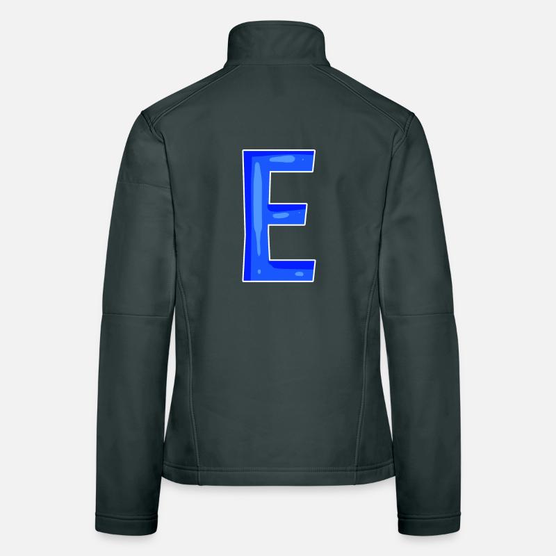 Buchstabe E - Anfangsbuchstabe E Frauen Softshelljacke