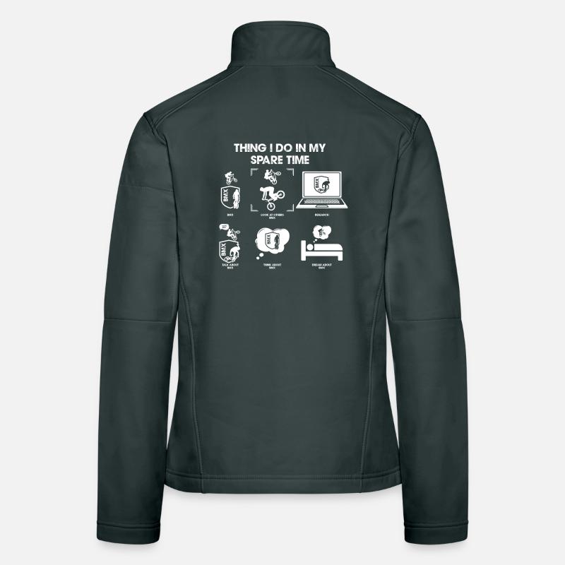 Spare Time Hobbies Comic Montage Women's Softshell Jacket