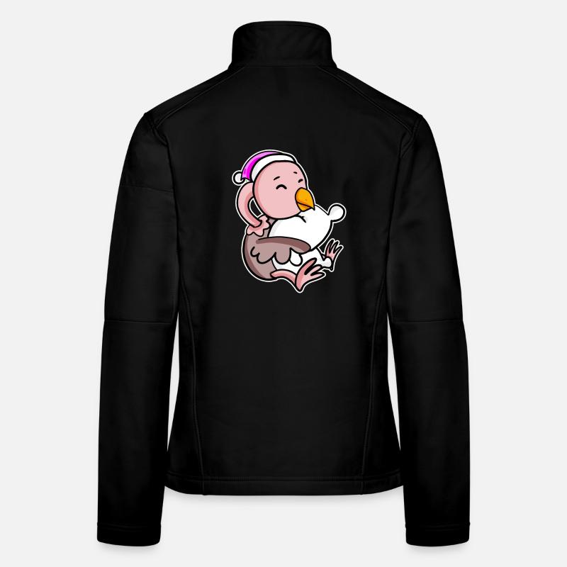 Strauß Müde Ausschlafen Schlafen Mädchen Frauen Softshelljacke