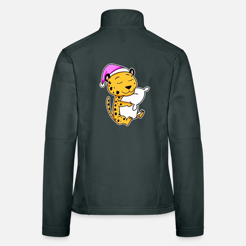 Gepard Müde Ausschlafen Schlafen Mädchen Frauen Softshelljacke