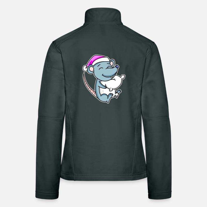 Maus Müde Ausschlafen Schlafen Mädchen Frauen Softshelljacke