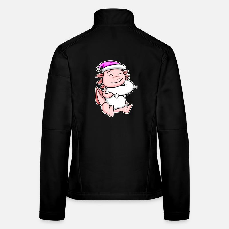 Axolotl Tired Sleeping In Sleeping Girl Women's Softshell Jacket