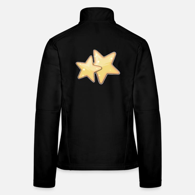 Glowing Starry Pattern Design for Apparel Women's Softshell Jacket