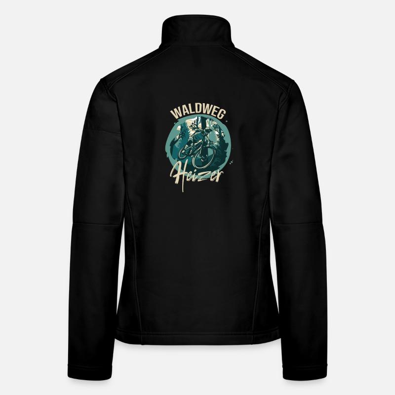 Waldweg Heizer - Frauen Softshelljacke - Schwarz