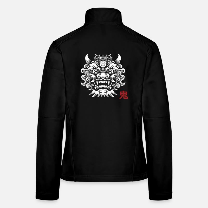 Oni, Japanese Demon - Women's Softshell Jacket - black