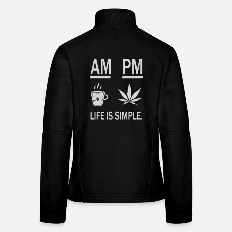 Kaffee und Gras Frauen Softshelljacke