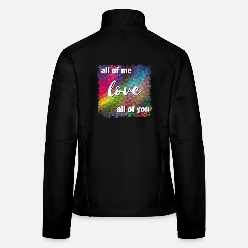 Je vous aime tous Veste en tissu softshell Femme