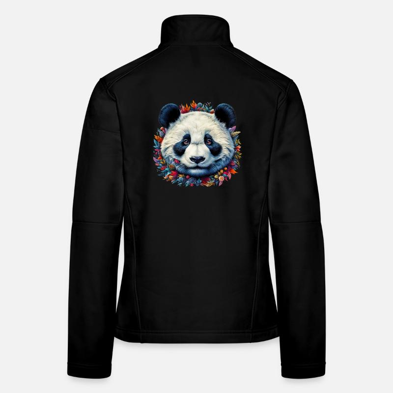 Panda - Frauen Softshelljacke - Schwarz