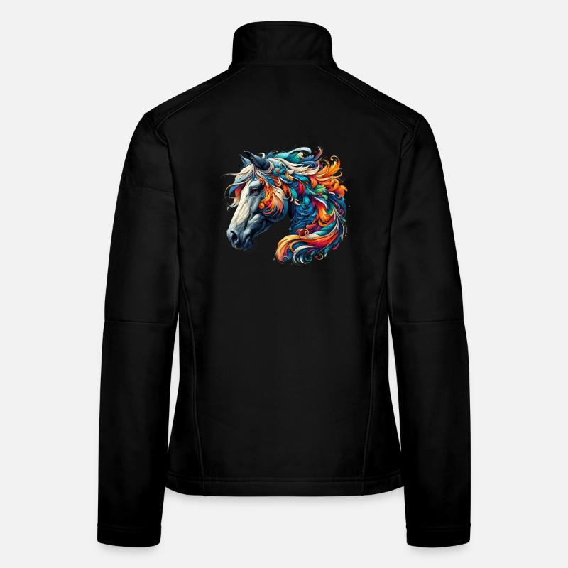 Pferd Frauen Softshelljacke