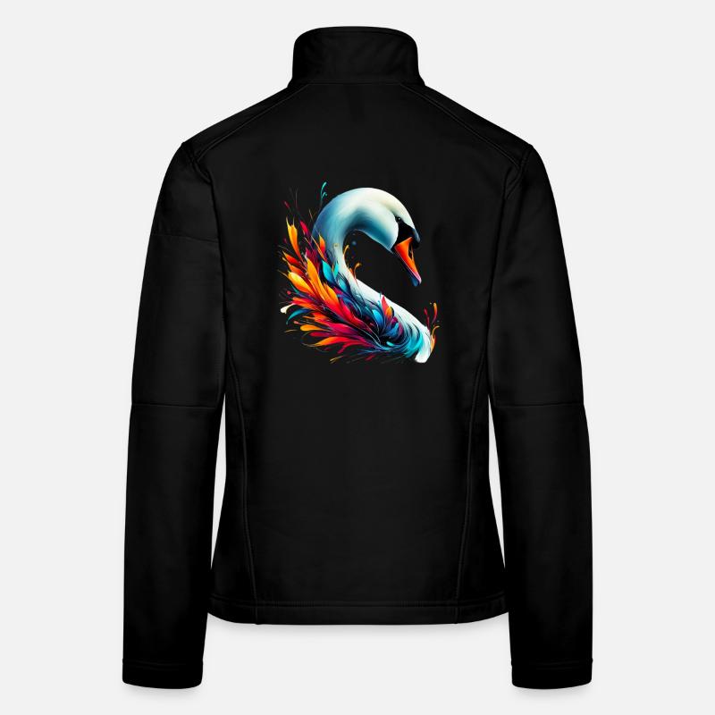 Schwan Frauen Softshelljacke