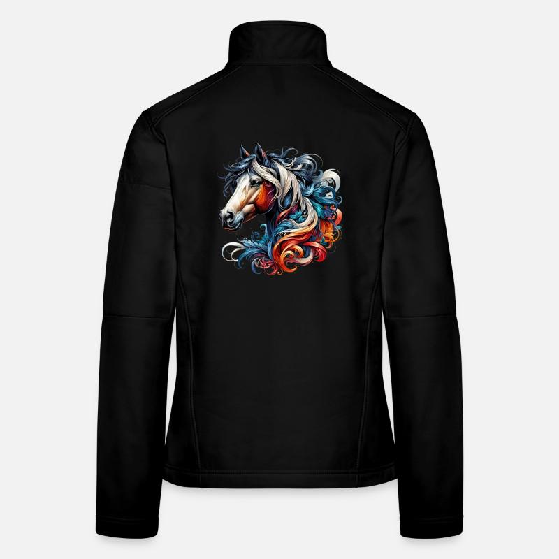 Pferd Frauen Softshelljacke