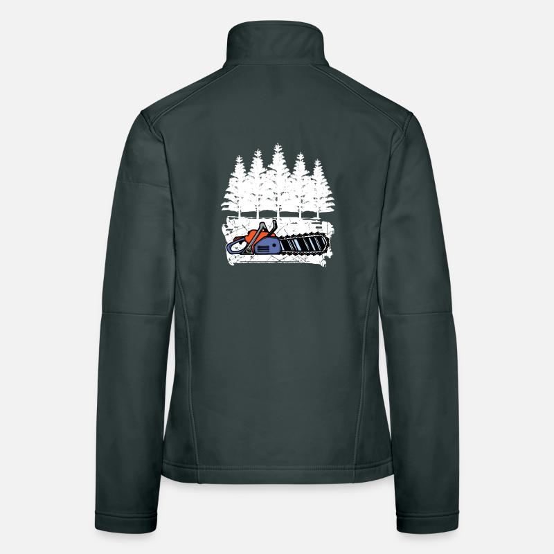 Forest, Wood, Sawdust, Tree, Forest, Forestry, Forestry Women's Softshell Jacket