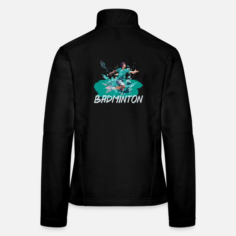 Badminton Frauen Softshelljacke