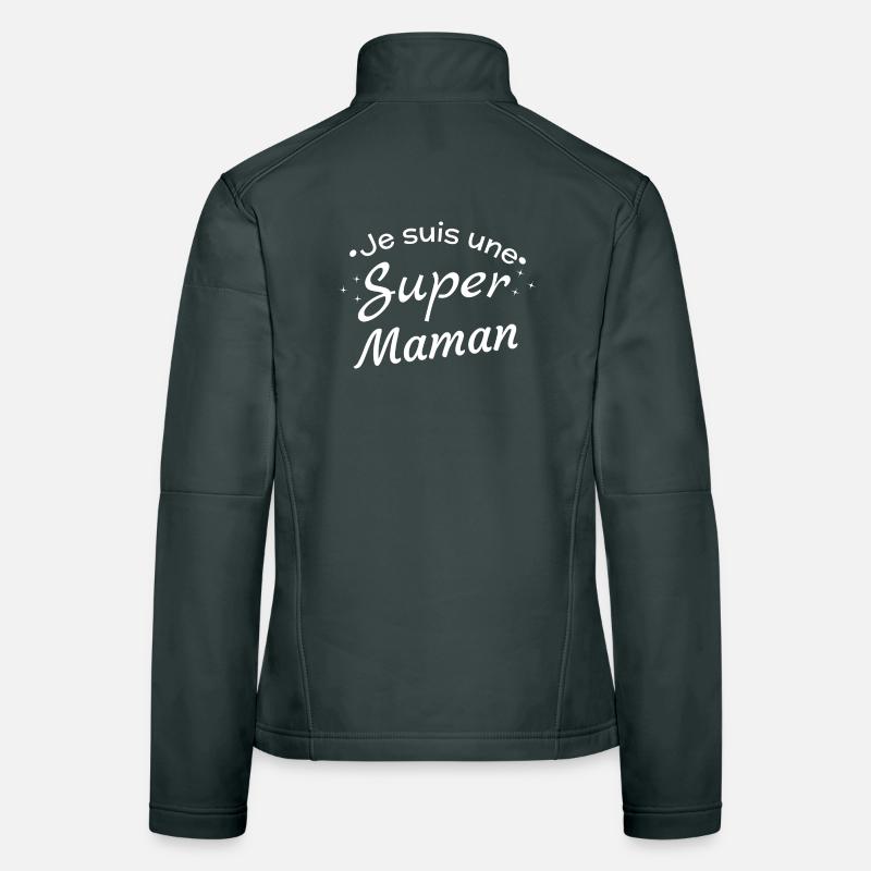 Personalized Super Moms Day Women's Softshell Jacket