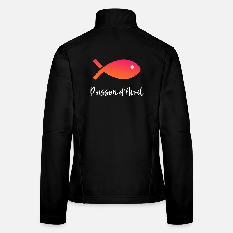 FISCH. APRILSCHERZ. FEIERTAG. SOMMER. HUMOR Frauen Softshelljacke