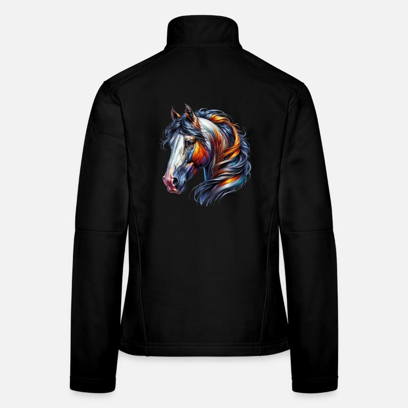 Pferd Frauen Softshelljacke