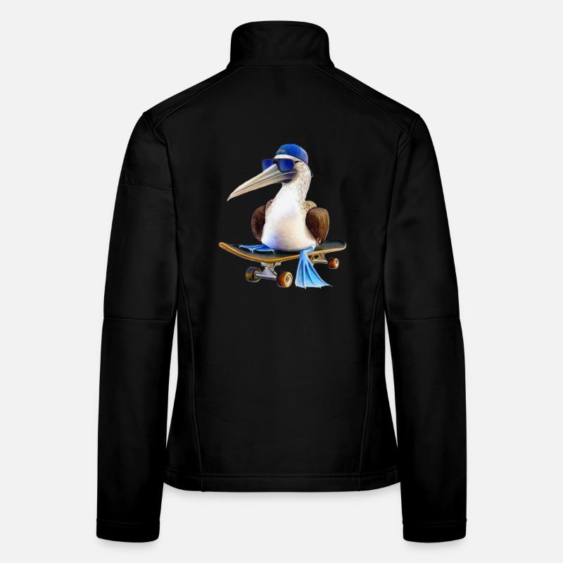 Blaufußtölpel Skateboard Frauen Softshelljacke